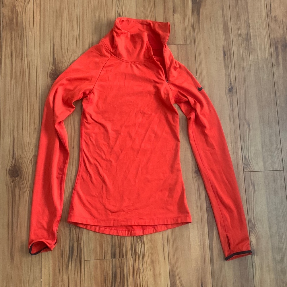 Red Nike workout sweater. Great used condition.